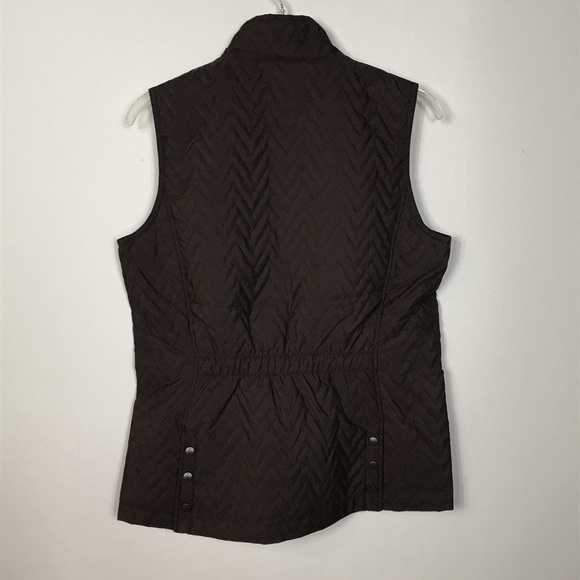 Riding Sport Annie Equestrian Horseback riding Brown Quilted Vest Women’s size S - Picture 2 of 11